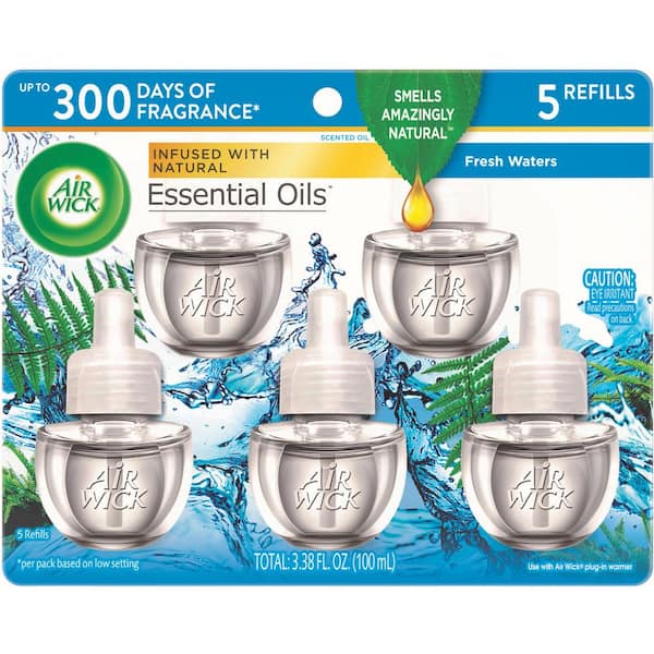 0.67 oz. Fresh Waters Scented Oil Automatic Plug-In Air Freshener Refill (5-Refills)