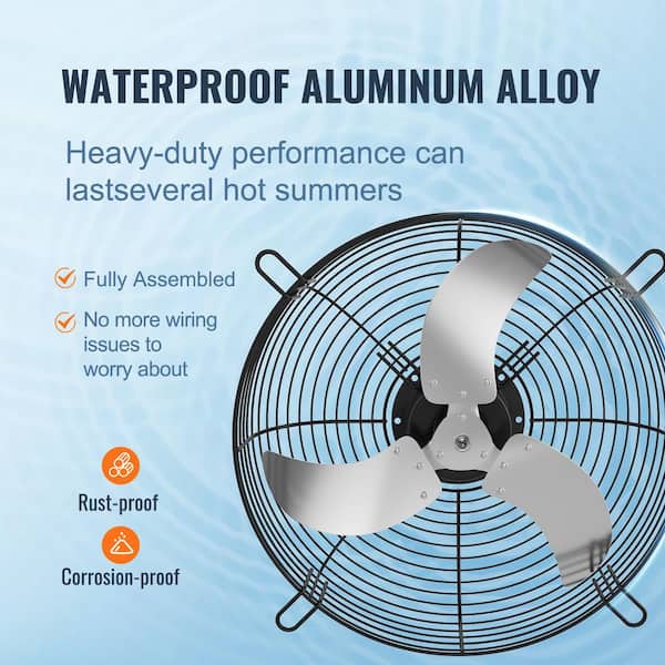 SKYSHALO 24 in. Shutter Exhaust Fan, High-Speed 3320 CFM SKYSHALO 24 in. Shutter Exhaust Fan, High-Speed 3320 CFM