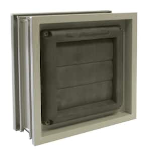 3 in. Thick Series 8 x 8 x 3 in. Clay Colored Dryer Vent for Glass Block Windows (Actual 7.75 x 7.75 x 3.12 in.)
