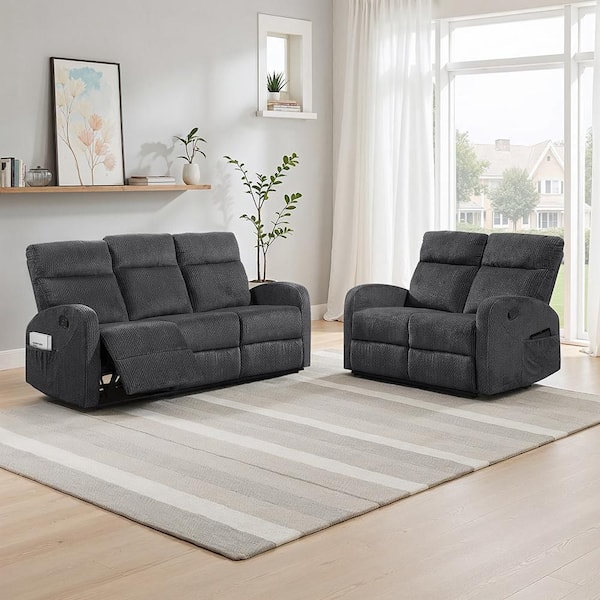 JOUNALSTANDARDFURNITURE＿PSF SOFA 2SEATER Lazzara Glendale 71 in. W Slope Arm Microfiber Rectangle 2-Piece