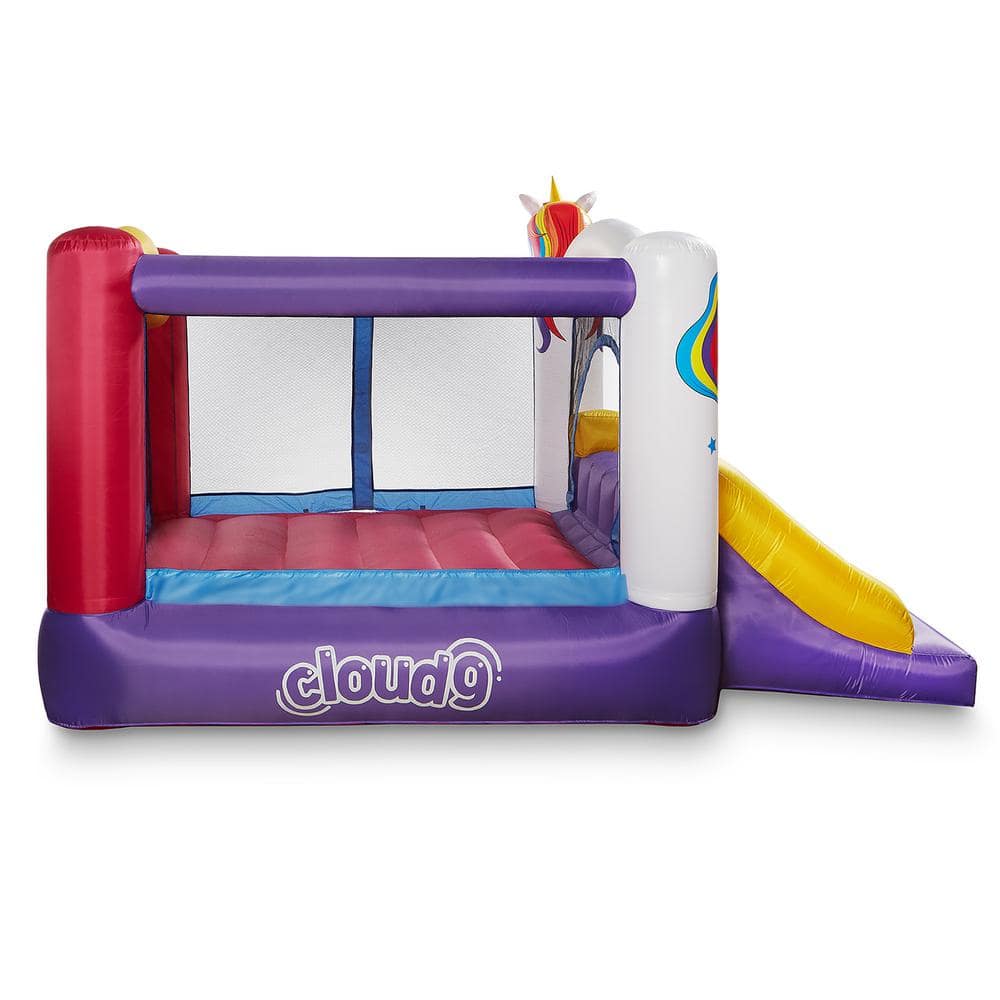 Cloud 9 Rocket Theme Inflatable Bounce House with Slide