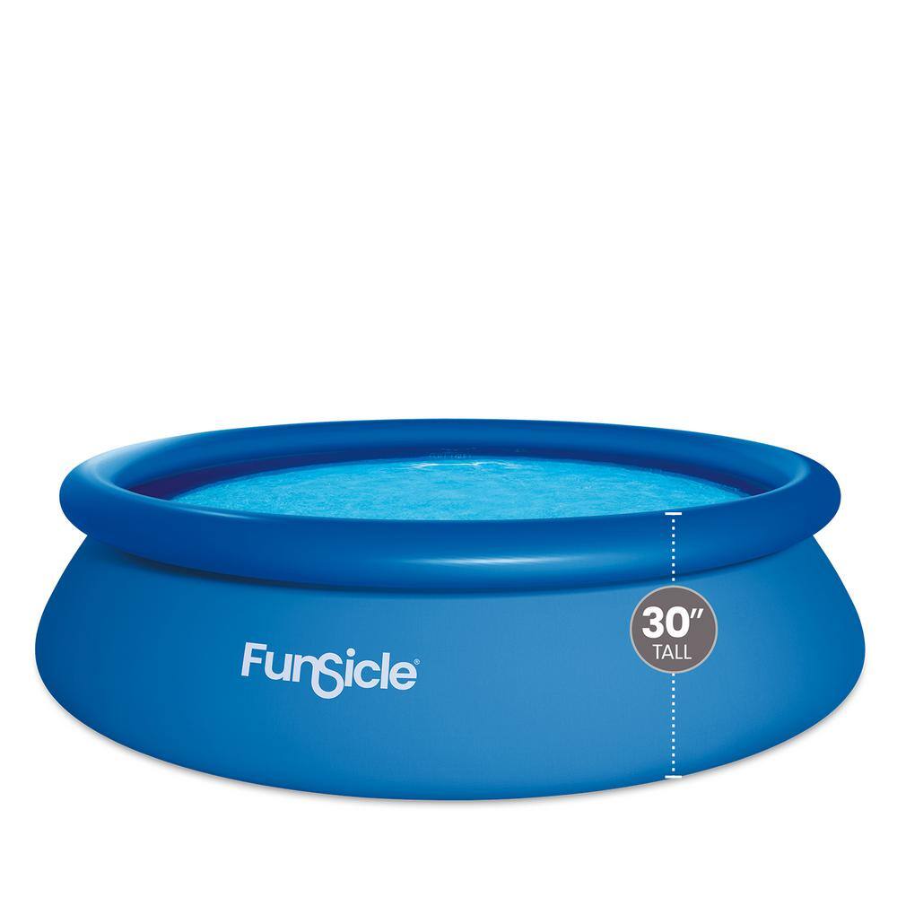 10 ft Round Blue Inflatable Above Ground Pool