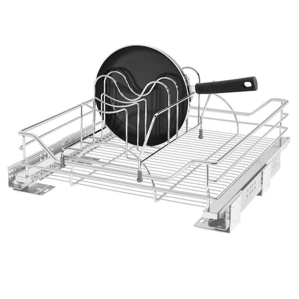 Rev-A-Shelf Silver Pull Out Cabinet Basket with Soft-Close, 20.5 x 21.74 in.