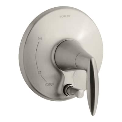 Alteo 1-Handle Valve Trim Kit with Diverter Button in Vibrant Brushed Nickel (Valve Not Included)