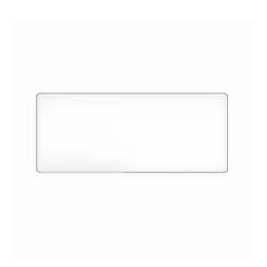 72 in. W. x 32 in. H Rectangular Framed Wall Bathroom Vanity Mirror in Silver