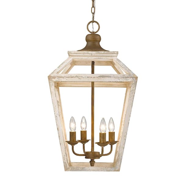 Haiden Collection 4-Light Burnished Chestnut Pendant