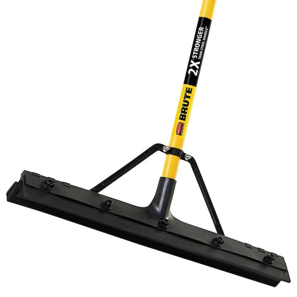 B 24 in. Dual Rubber Blade Squeegee with Fiberglass 5 ft. Handle