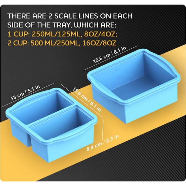 Esepony Silicon Freezer Tray Set with Lids and Molds for Freezing