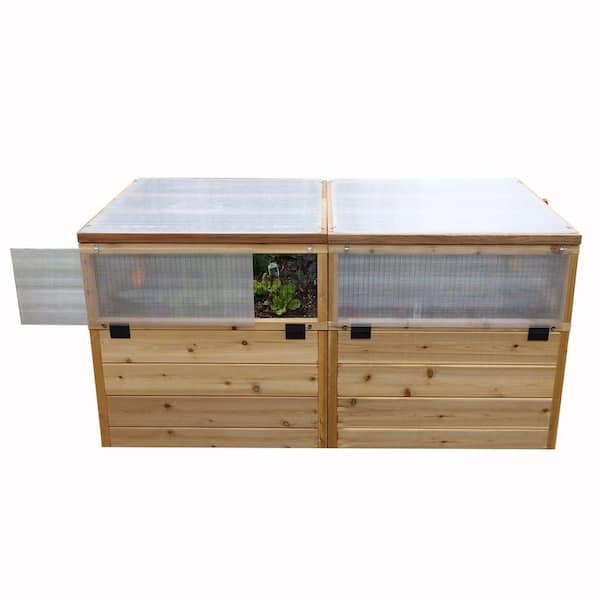Outdoor Living Today 6 ft. x 3 ft. Garden in a Box with Greenhouse Kit