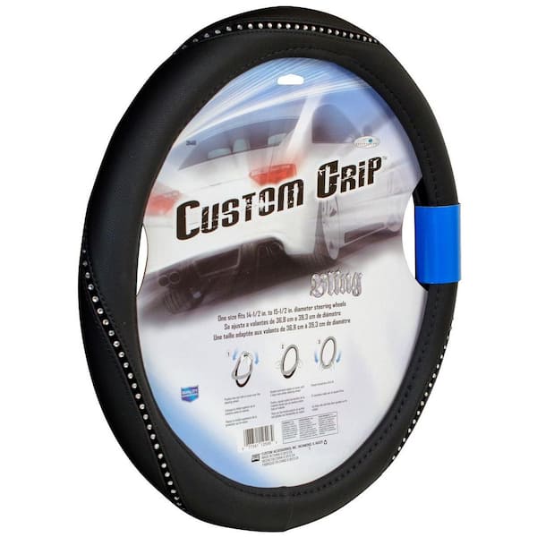 Unbranded Rope Bling Steering Wheel Cover in Black