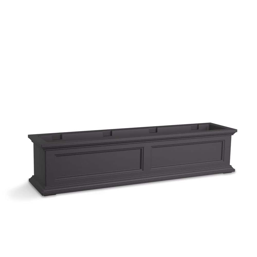 Graphite Gray 48-Inch Polyethylene Outdoor Window Box