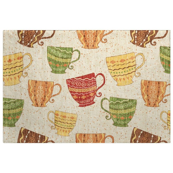 Dream Shag Premium Machine Washable Abstract ADS170 Multi 2 ft. x 3 ft. Accent Rug