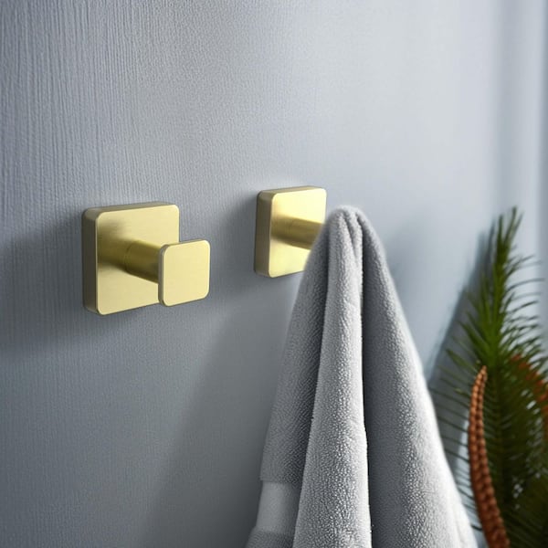 Bathroom Accessories Knob Robe/Towel Hook 1PC in Brushed Gold