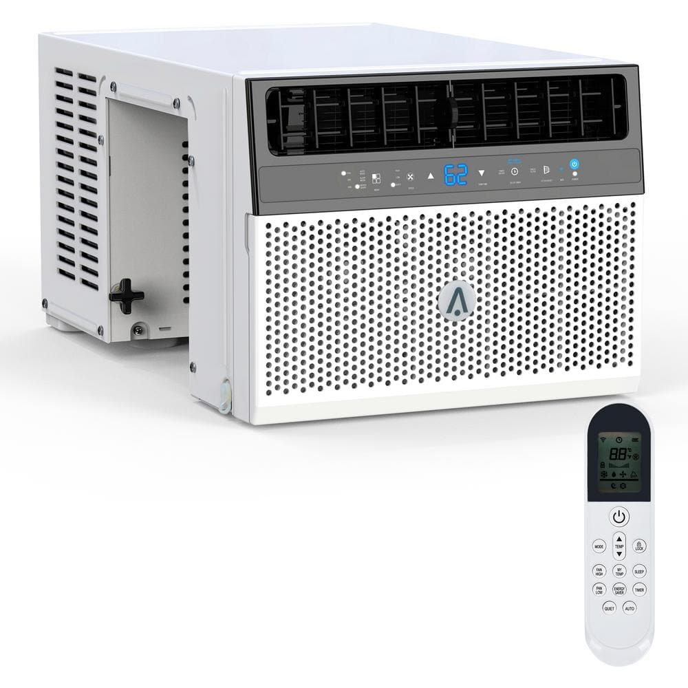 8000 BTU White Window Air Conditioner with Remote and WiFi