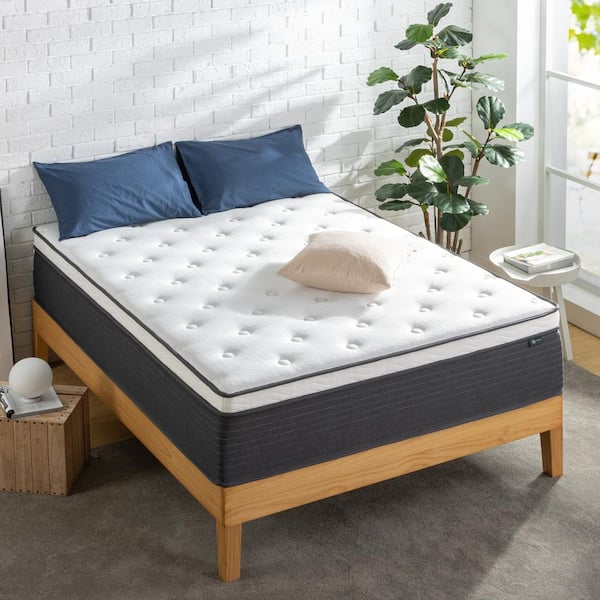 Comfort Essential 12 in. Medium Hybrid Euro Top Full Pocket Spring Mattress