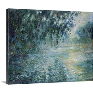 "Morning On the Seine, 1898" by Claude Monet Canvas Wall Art
