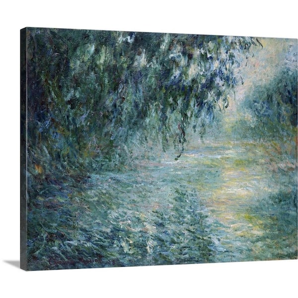 GreatBigCanvas "Morning On the Seine, 1898" by Claude Monet Canvas Wall Art