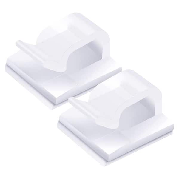 Outdoor Wire Clips Self Adhesive Cable Hooks Cord Organizer Holder Clear 60-Pack for Desk Wall Lights