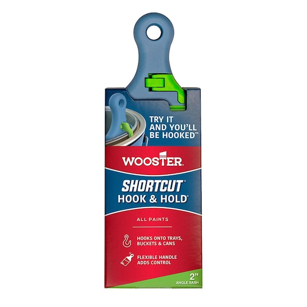 Wooster 2 in. Shortcut Hook & Hold Polyester Angle Sash Brush