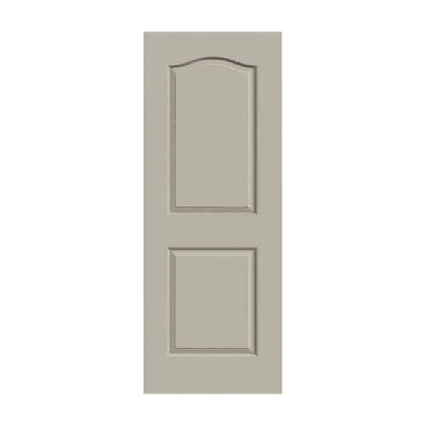 JELD-WEN 32 in. x 80 in. Camden Desert Sand Painted Textured Solid Core Molded Composite MDF Interior Door Slab