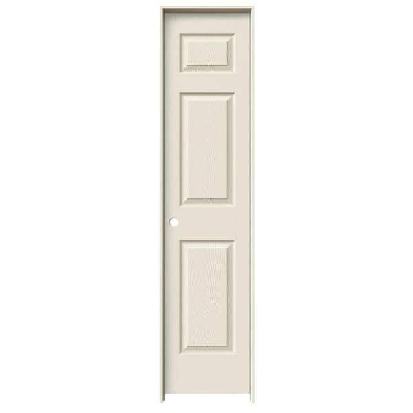 JELD-WEN 18 in. x 80 in. Colonist Primed Right-Hand Textured Molded Composite Single Prehung Interior Door w/Split Jamb