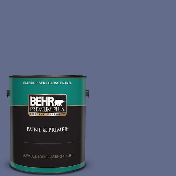 BEHR PREMIUM PLUS 1 gal. #S540-6 Dangerously Elegant Semi-Gloss Enamel Exterior Paint & Primer