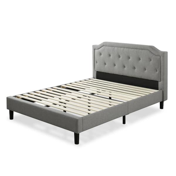 kellen upholstered scalloped platform bed frame