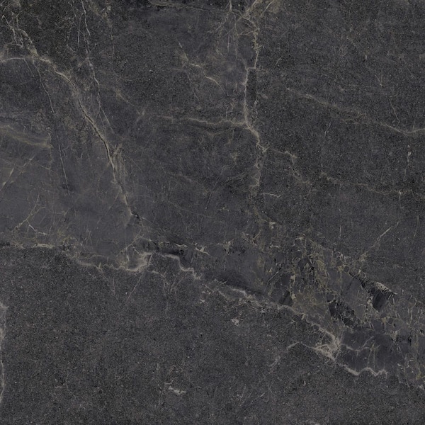 Spanish NoirBlanc Black 24 in. x 24 in. Matte Stone Look Porcelain Floor and Wall Tile (4 PCS, 15.5 sq. ft. /Case)