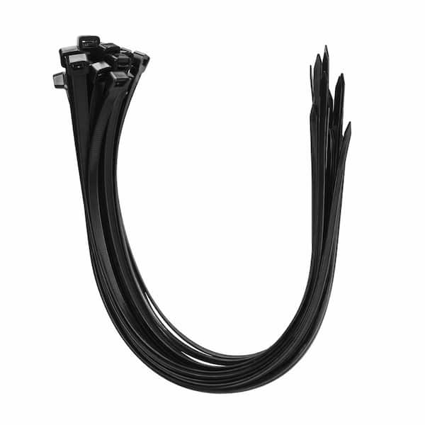 22 Inch Heavy Duty Zip Ties 100 Pack 200 LB Tensile 9mm Wide UV Resistant Nylon 66 Self-Locking Cable