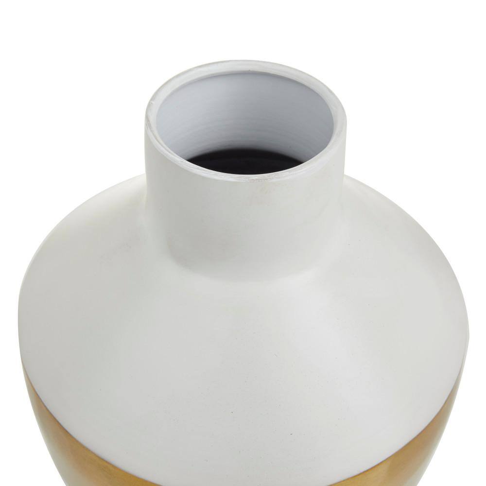 Contemporary Light Metal Bouquet Vase Duo - Round 20" Set