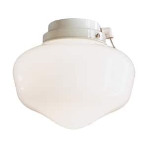 Aire 1-Light LED White Ceiling Fan Universal Light Kit