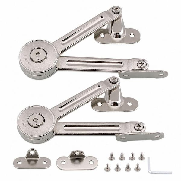 2-Pack Furniture Door Lift Stay Support Hinge Damper with Hex Key for Cabinet, Cupborad