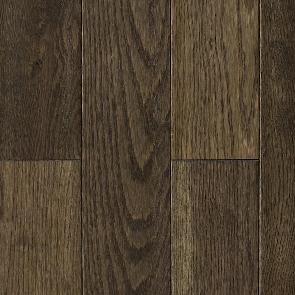 Blue Ridge Hardwood Flooring Oak Heritage Grey Hand Sculpted 3/4 in. Thick x 4 in. Wide x Random Length Solid Hardwood Flooring (16 sqft / case)