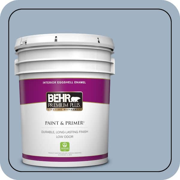 BEHR PREMIUM PLUS 5 gal. #S520-3 Perfect Landing Eggshell Enamel Low Odor Interior Paint & Primer