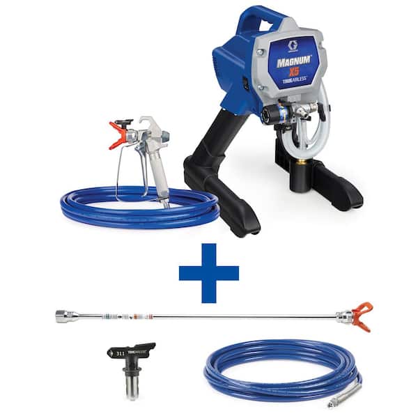 Graco Magnum X5 Stand Airless Paint Sprayer with 20 in. Extension, 25 ft. Hose and TRU311 Tip