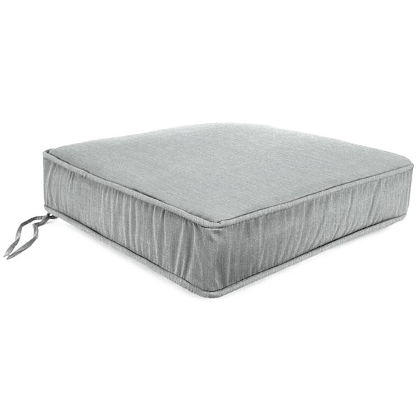 Jordan Manufacturing 22.5 in. L x 22.5 in. W x 5 in. T Outdoor Deep Seat Cushion in Tahiti Silver