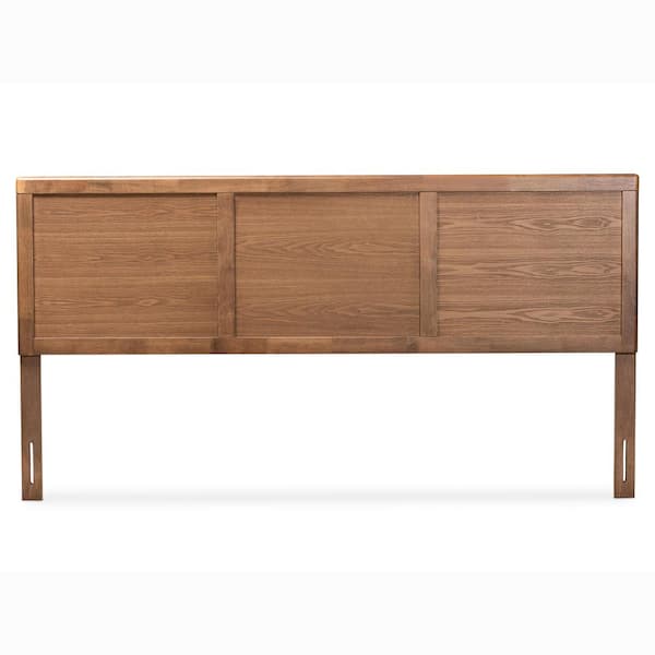 Baxton Studio Raya Ash Walnut King Headboard