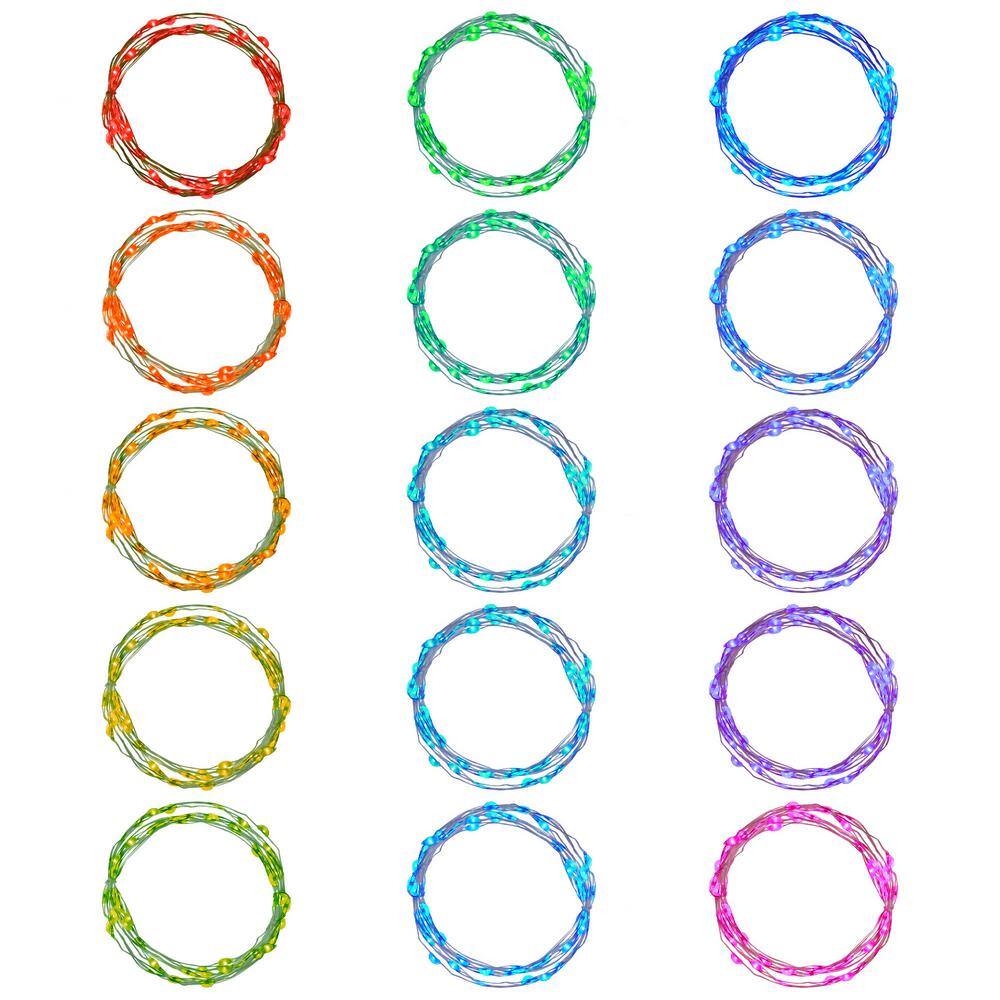 Multi-Color LED Battery Operated Fairy String Lights with Remote