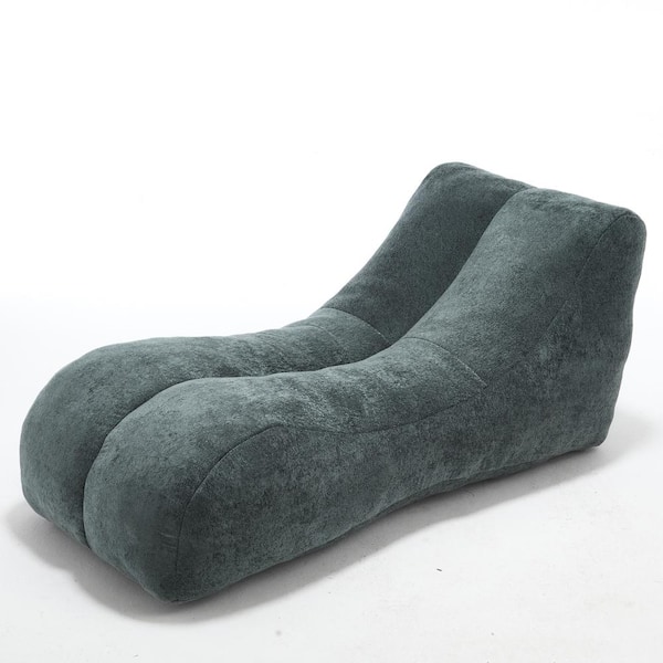 Brown Polyester Large (59 in.) Bean Bag Sofa Chair for Adults, Soft Foam Filled, Supportive & Comfortable