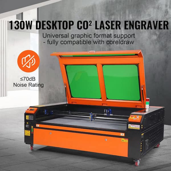 SKYSHALO 130-Watt CO2 Laser Engraver 35 x 55 in., 19.7 IPS Laser