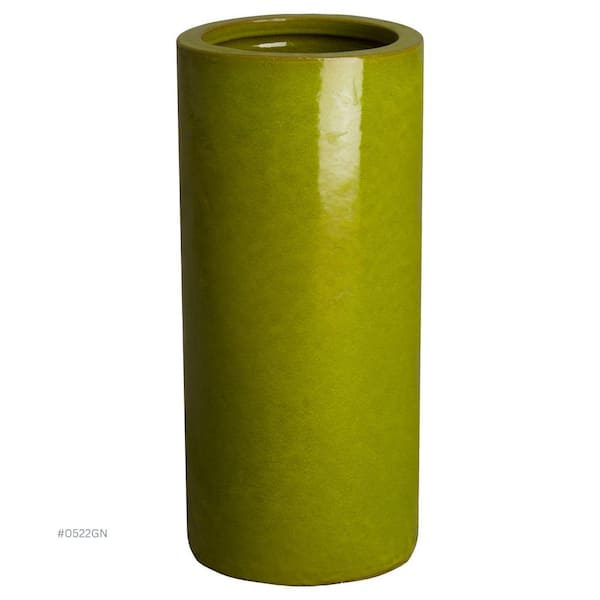 Emissary Green Ceramic Umbrella Stand