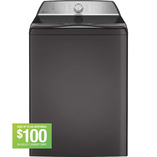 GE Profile 5.0 cu. ft. High-Efficiency Smart Top Load Washer in Diamond Gray with Microban Technology, ENERGY STAR