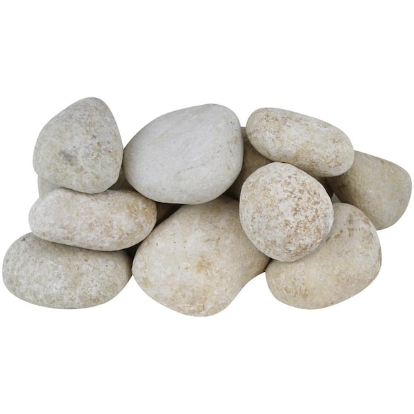 0.40 cu. ft. 3 in. to 5 in. 30 lbs. Large Egg Rock Caribbean Beach Pebbles