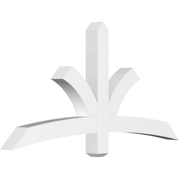 Ekena Millwork Davenport 60 in. W x 30 in. H x 4 in. D Signature Polyurethane Bracket