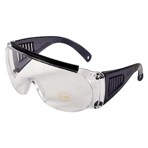 Shooting & Safety Fit Over Glasses for Use with Prescription Eyeglasses, Clear Lenses, Wrap Around Frame