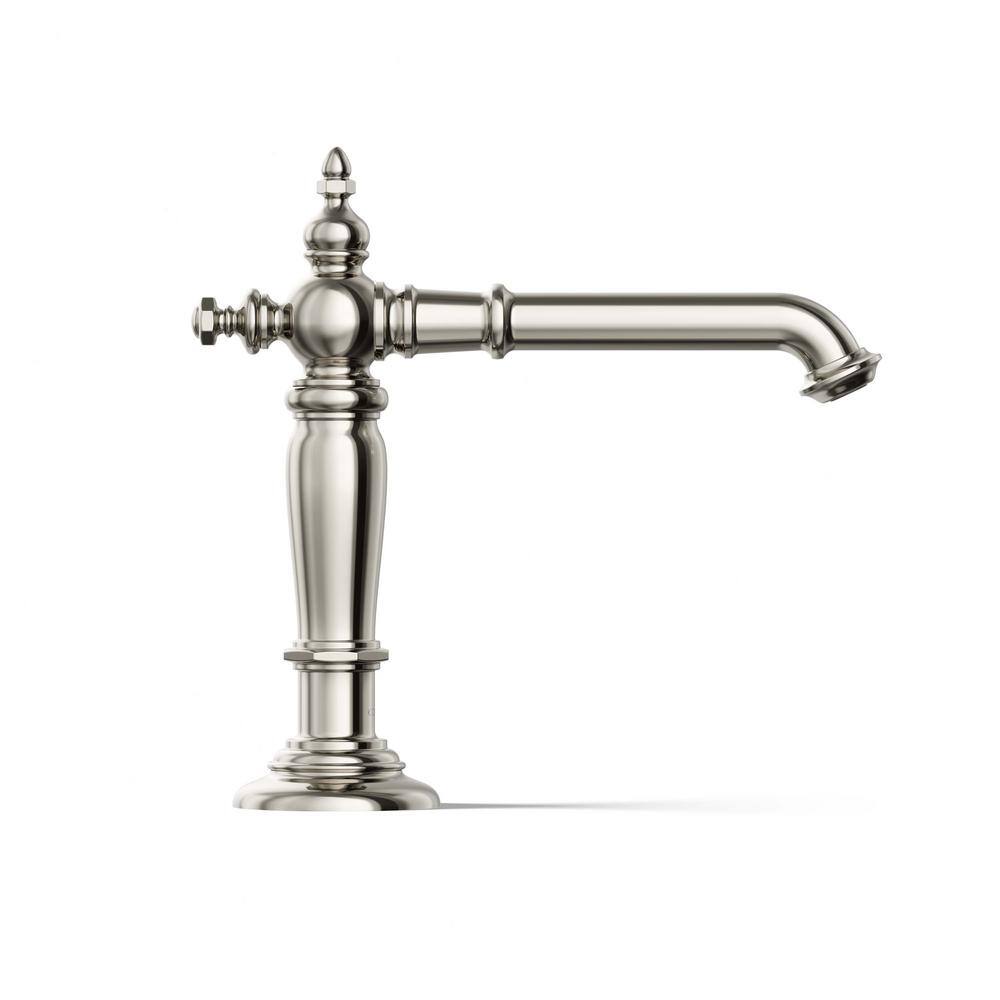 Artifacts Elegant Column 17'' Polished Nickel Bathroom Sink Spout