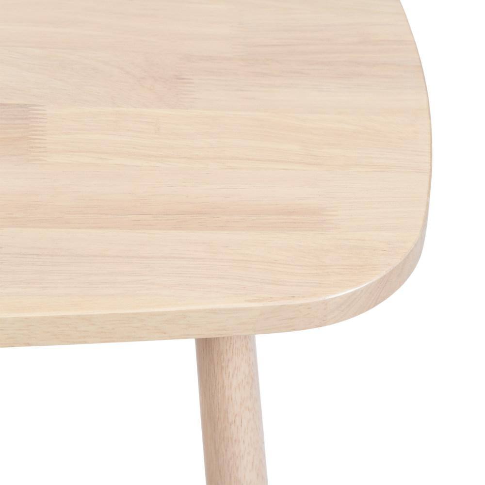 Natural Light Wood Console Table with Storage Shelf