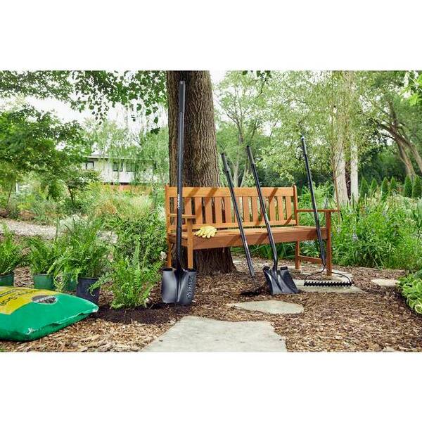 Husky 51 in. L Fiberglass Handle 6.25 in. Garden Hoe with Husky 51 in. L Fiberglass Handle 6.25 in. Garden Hoe with