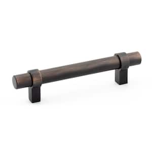 Greenwich Collection 3 3/4 in. (96 mm) Brushed Oil-Rubbed Bronze Modern Cabinet Bar Pull
