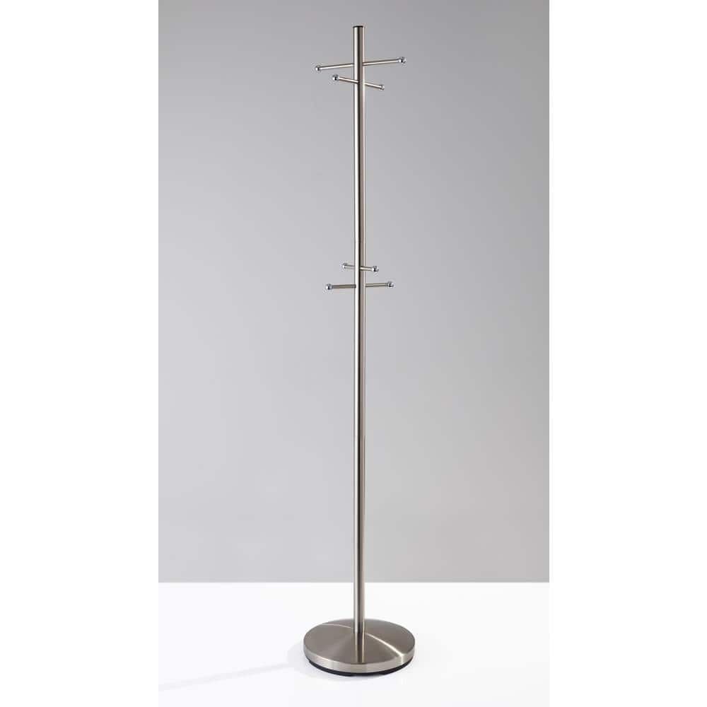 Adesso Steel Double Level Coat Rack with Hooks